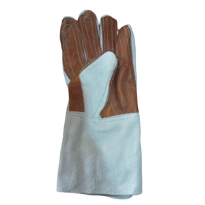 Guante carnaza reforzado con cuero por fuera par